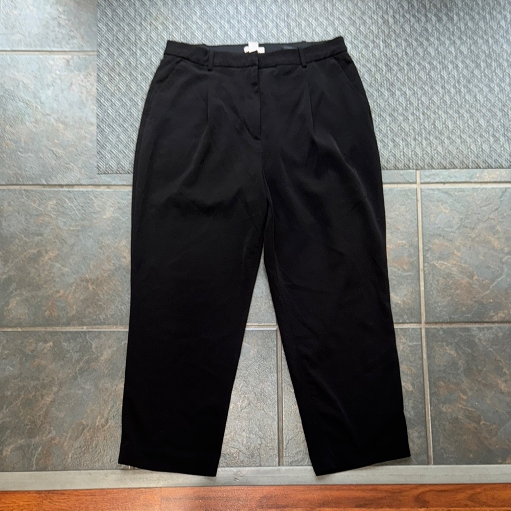 H&M Black Wide Leg Pants Dress Pants